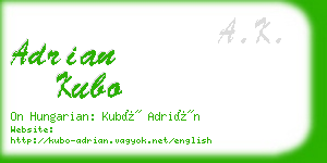 adrian kubo business card